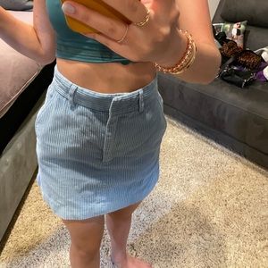 Blue mini skirt